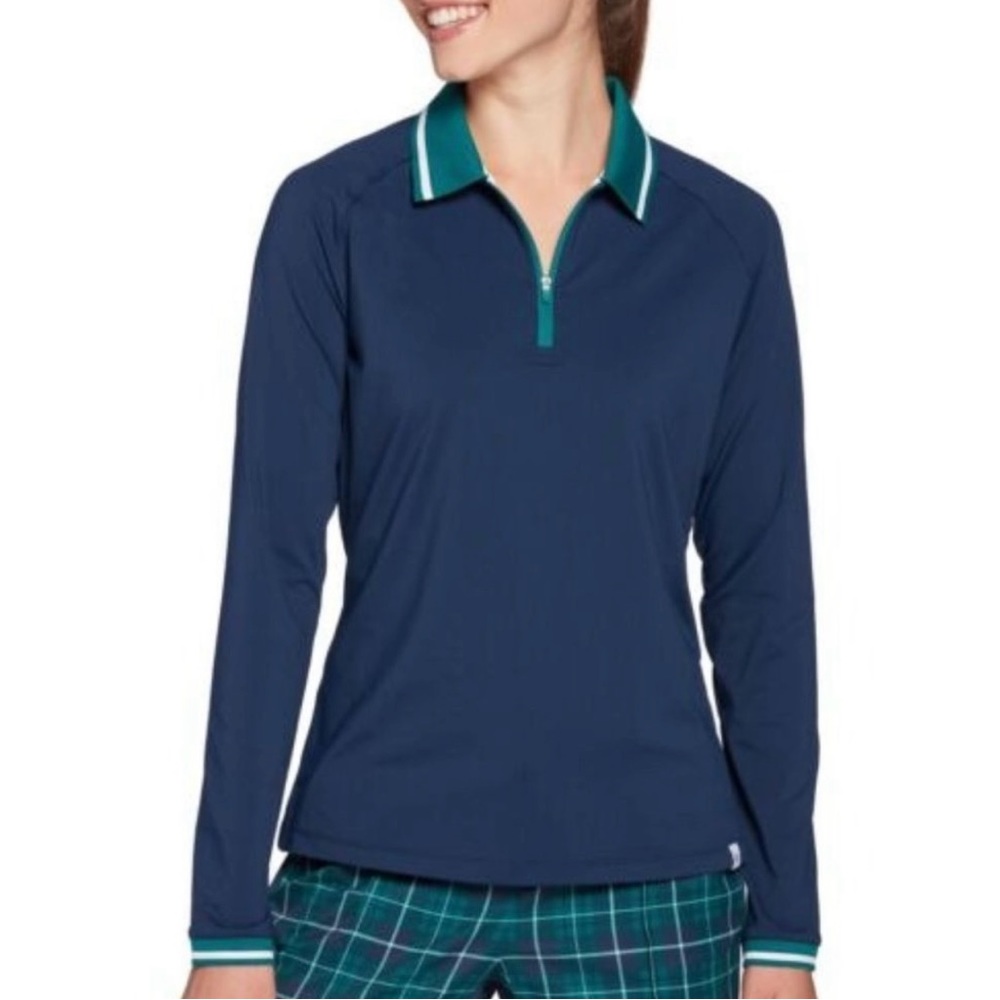 Lady Hagen Long Sleeve Golf Polo Size Medium Gem